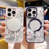 Clear Floral Magsafe Case
